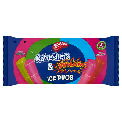 Frysbare fruktsmak isstaver 8 x 80ml uten kunstige fargestoffer og smaksstoffer