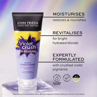 Sainsburys Purple Conditioner for Brassy Blonde Hair with UV Filters, 250ml- Buy online at McGrocer