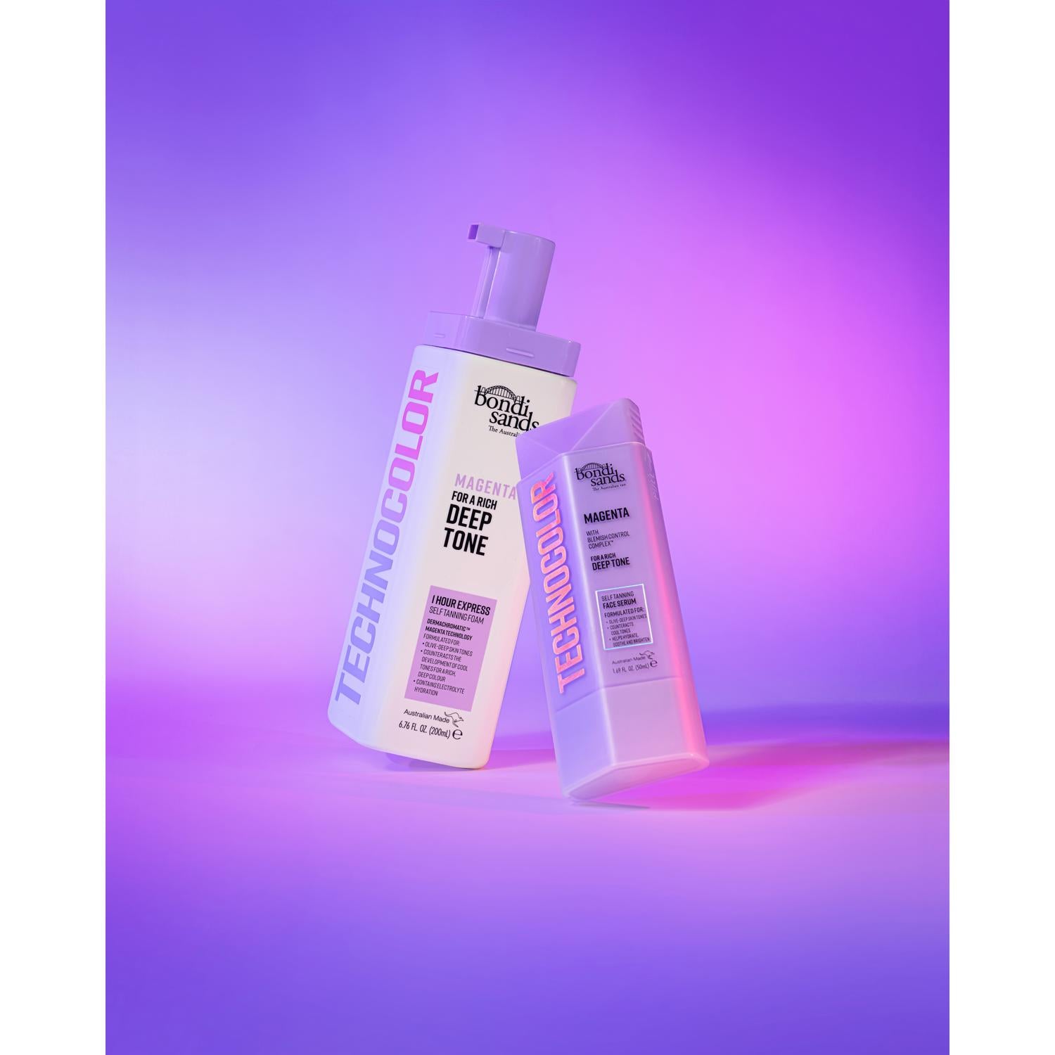 Bondi Sands Technocolor Magenta self tanning face serum 50ml - British product