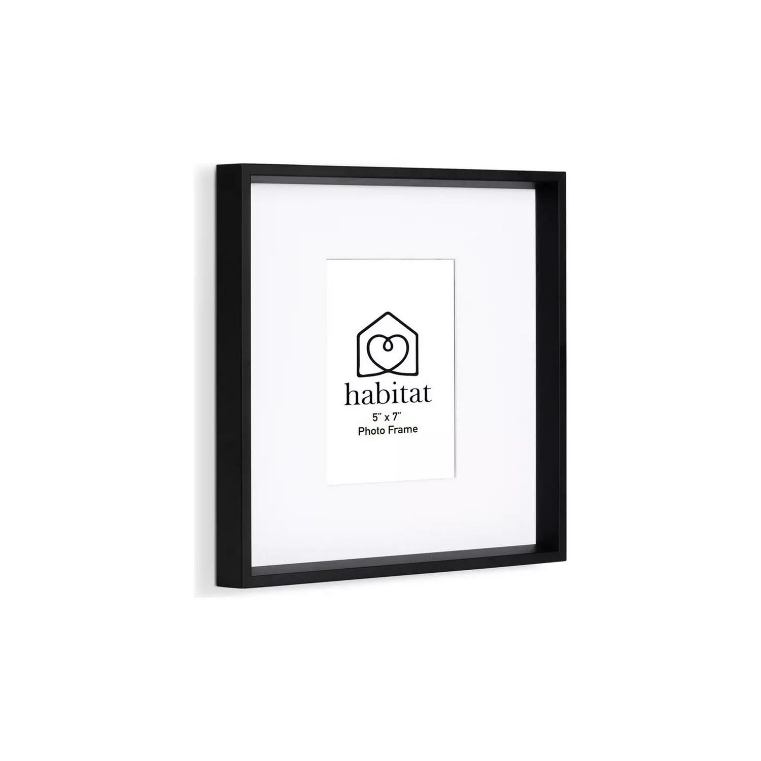 Habitat black photo frame 5x7inch, UK version