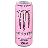 Monster energy drink Ultra Strawberry Dreams 500ml, imported from the UK