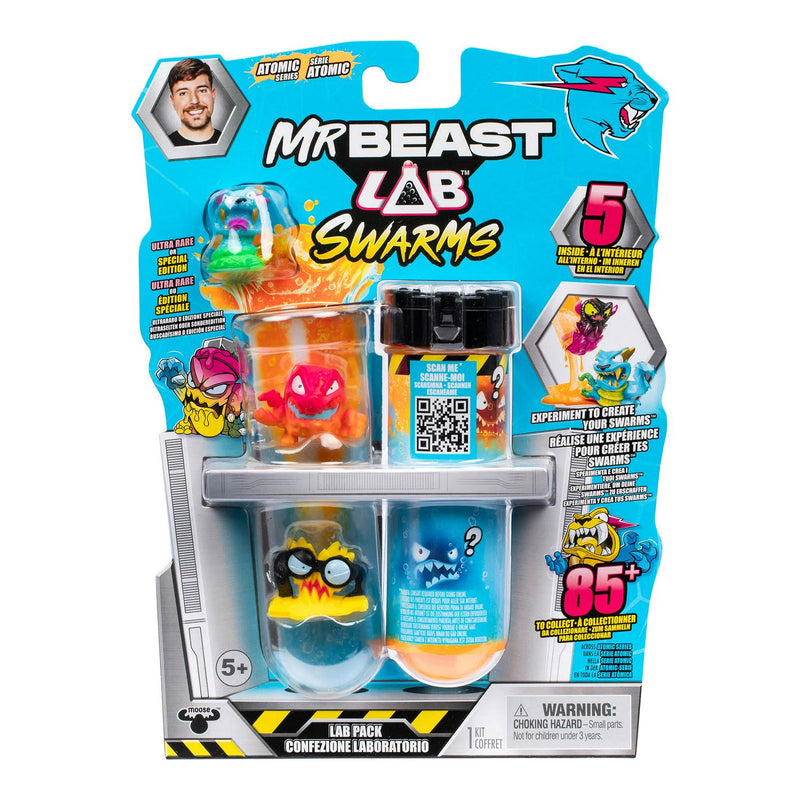 MrBeast Lab Atomic Swarms Figures Pack of 5, imported from the UK
