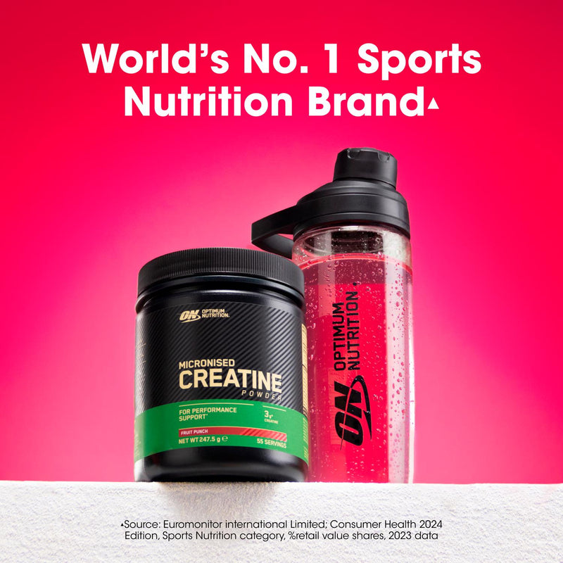 Optimum Nutrition creatine powder fruit punch 247.5g, imported from the UK