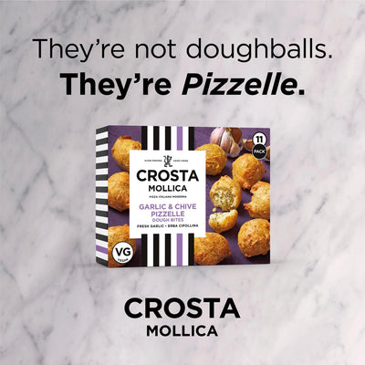 Crosta & Mollica Knoblauch Schnittlauch Pizzelle Teig-Häppchen Snacks 180g