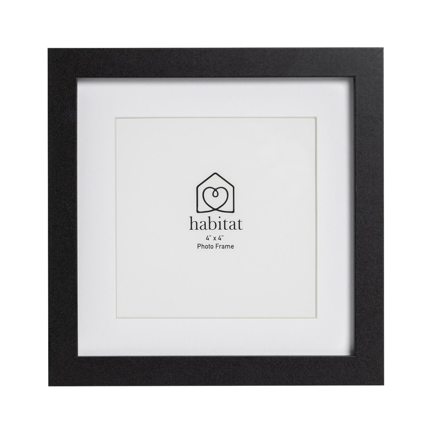 Habitat black single mount frame 4x4 inch, UK version