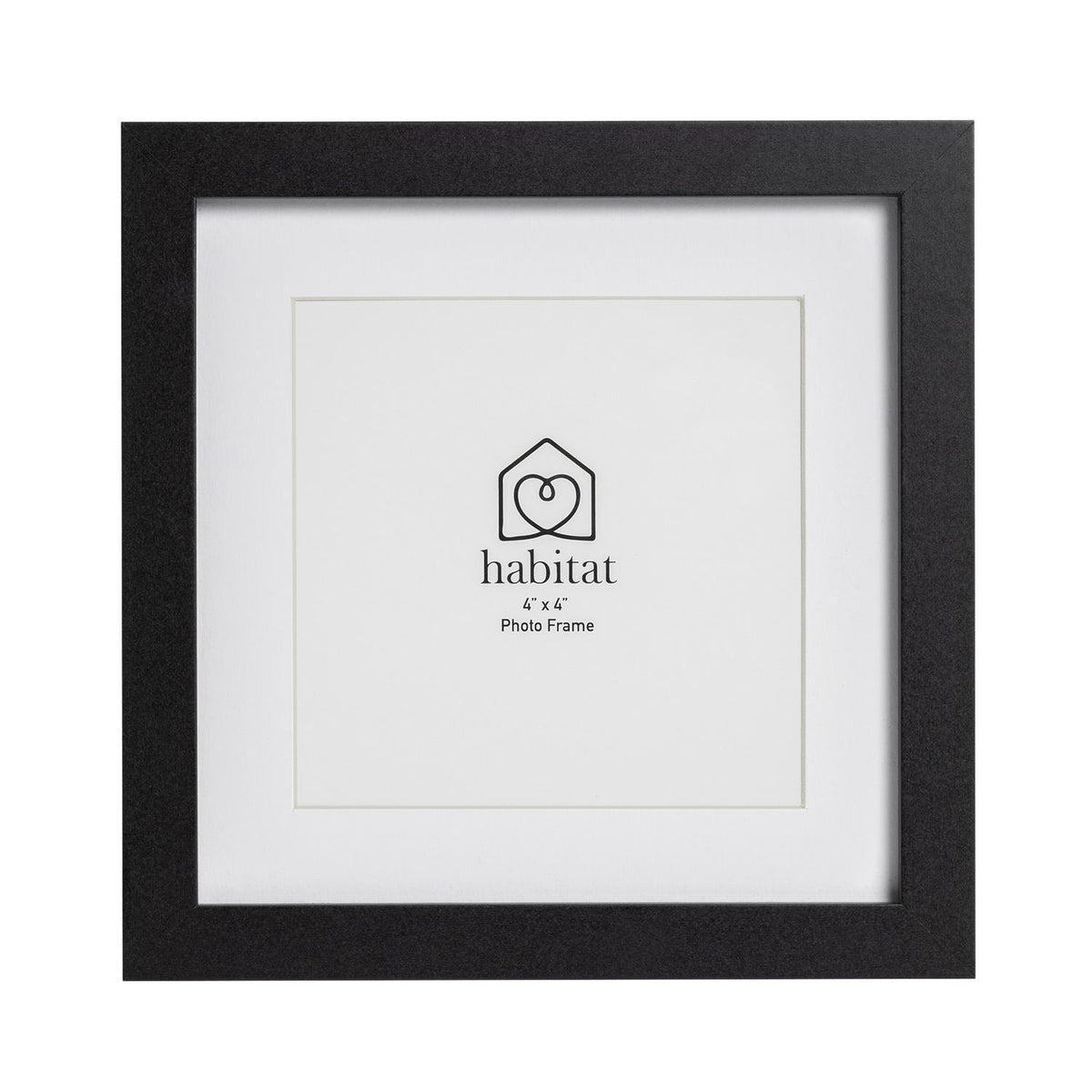 Habitat black single mount frame 4x4 inch, UK version