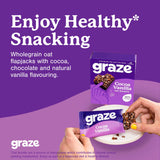 Graze cocoa vanilla oat flapjack bars 4-pack - British product