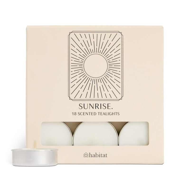 Scented Sunrise Tea Lights, Pack of 18