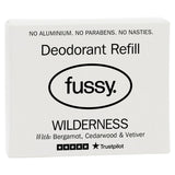 Fussy natural deodorant refill wilderness 40g - British product