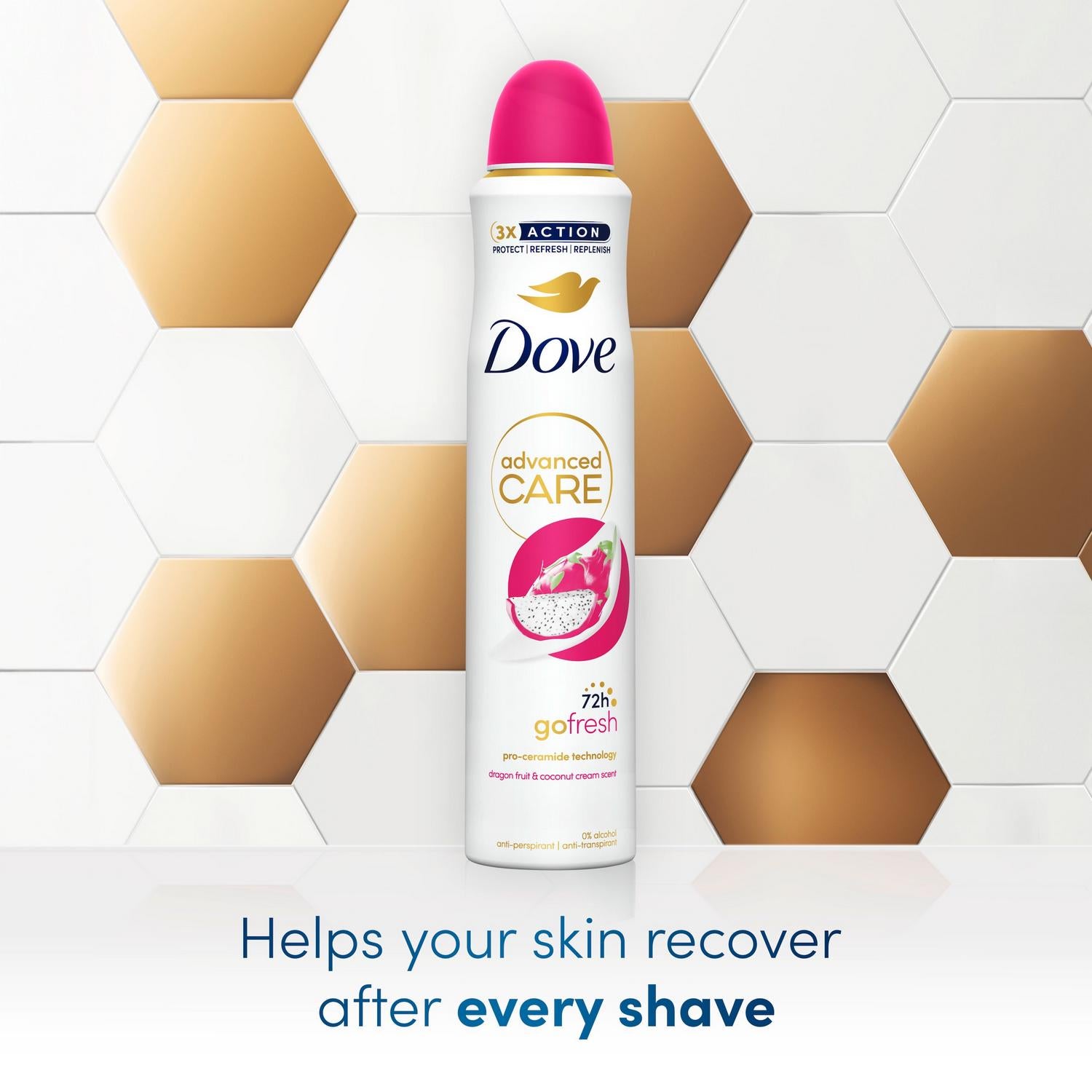Dove Advanced Care Go Fresh Anti Perspirant Aerosol Dragonfruit & Coconut Cream Scent 200ml