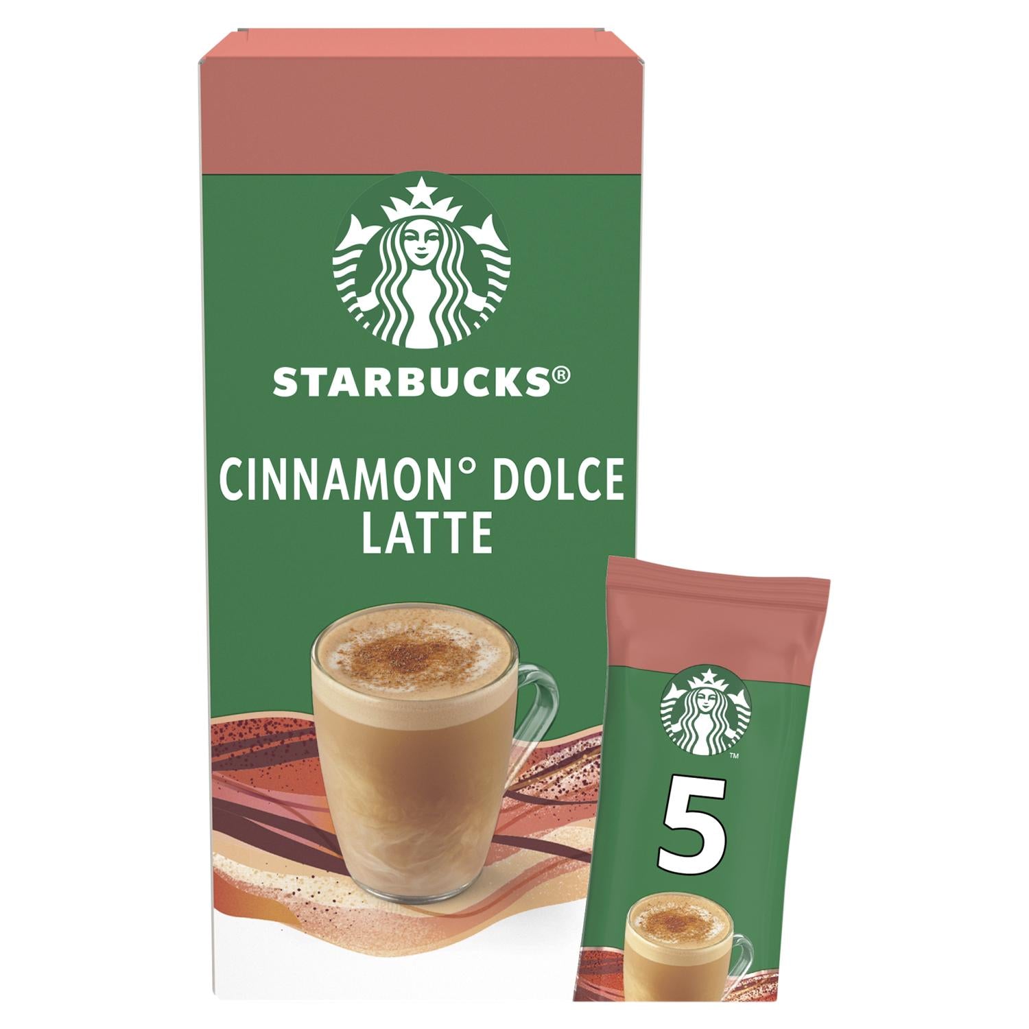 Starbucks cinnamon latte instant coffee sachets 5x23.5g, UK version