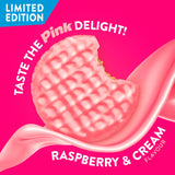 McVitie's Pink Raspberry & Cream Digestives 232g, imported from the UK