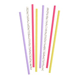 Sainsbury's Home Pack of 25 Pink & Purple Paper Straws