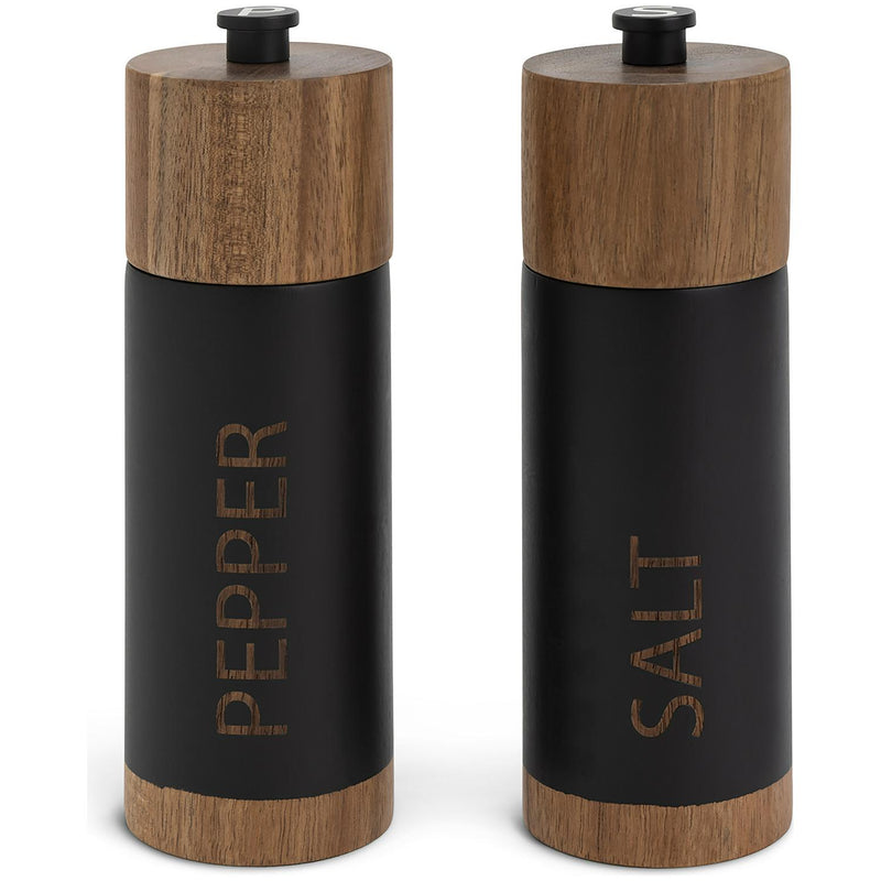 Habitat Acacia Wood Salt and Pepper Mill Black, UK version