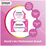 Centrum Conception Folic Acid Supplements 30 Tablets - British product