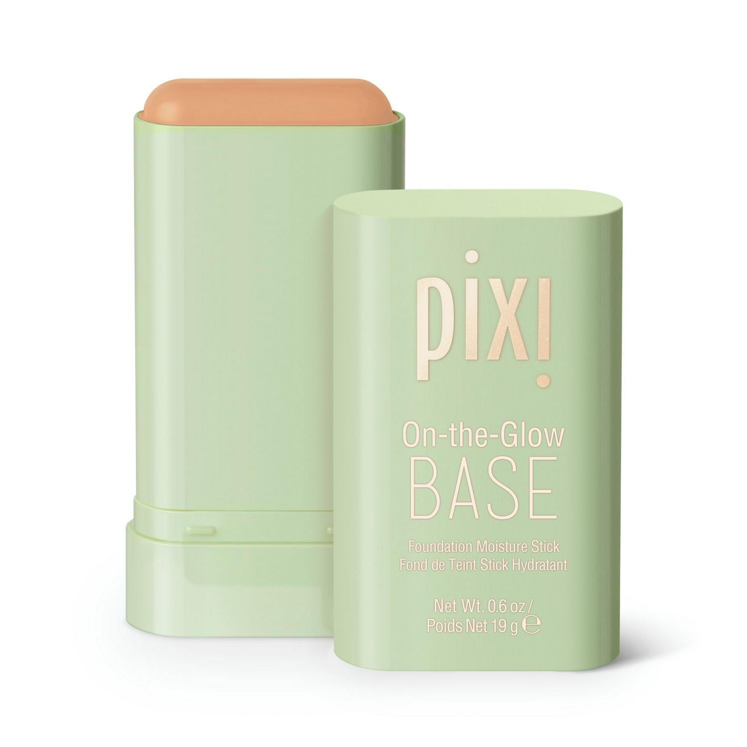Pixi On-the-Glow Moisture Stick Foundation Warm 19g, imported from the UK