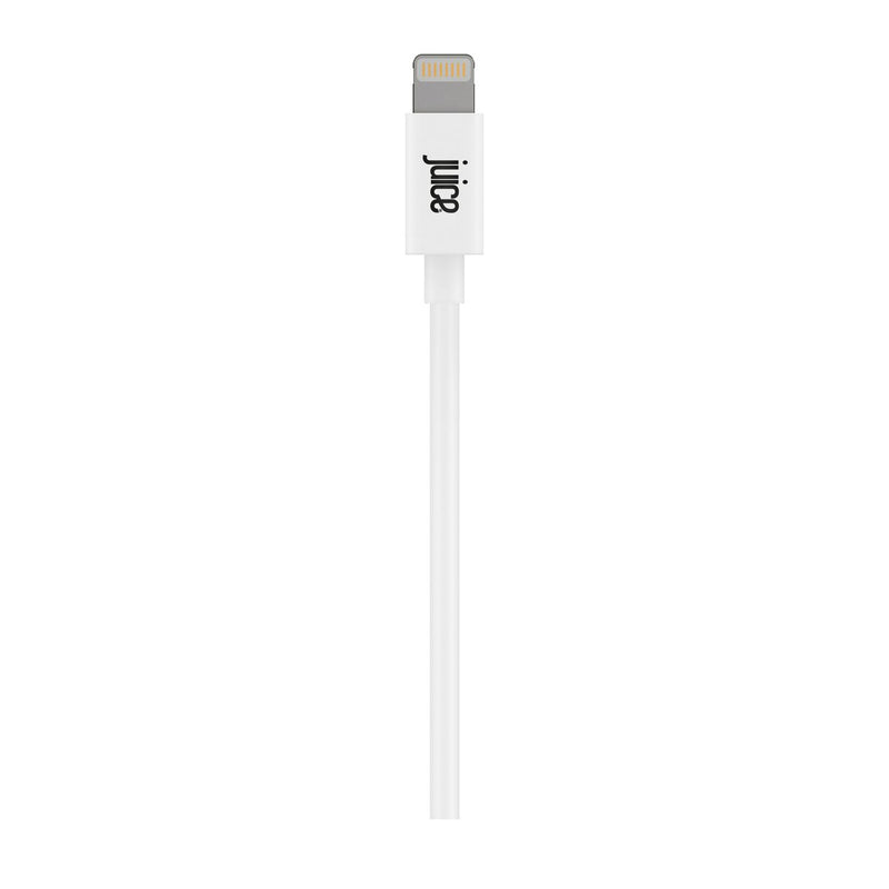 Juice Lightning Cable White 2 meter length for mobile, UK version