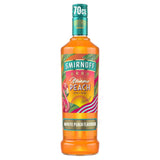 Smirnoff Miami Peach flavoured vodka 70cl (British brand)