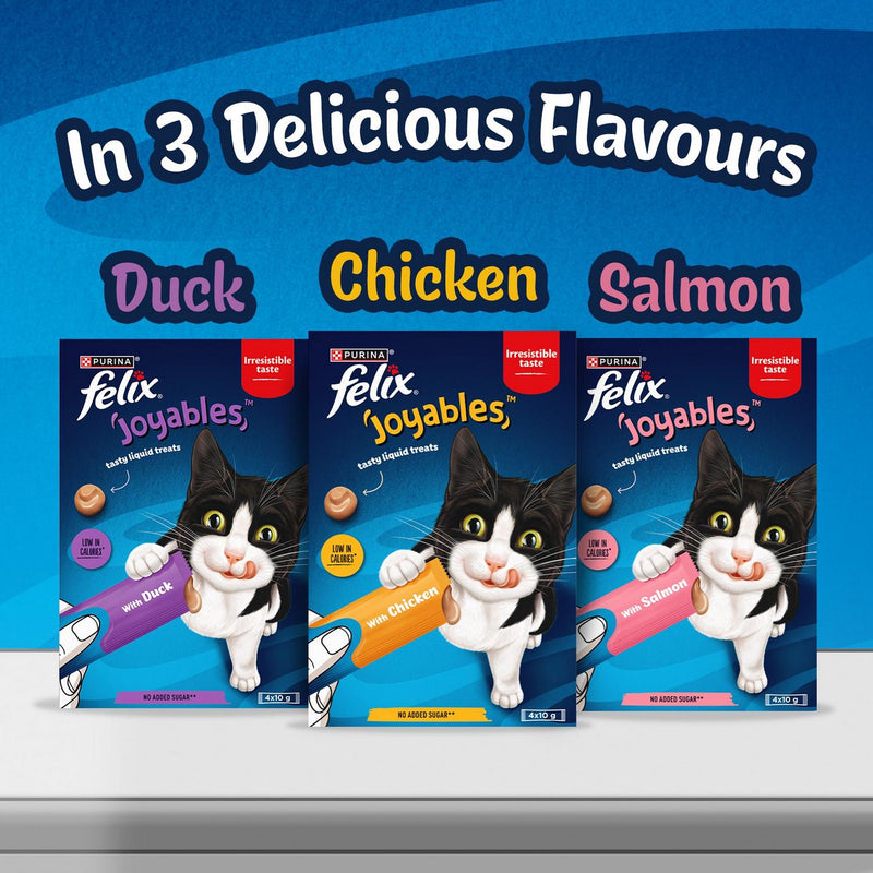 Felix Salmon Cat Treats Liquid 4x10g - British product
