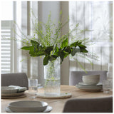 Habitat tall ribbed glass vase clear 30cm, UK version