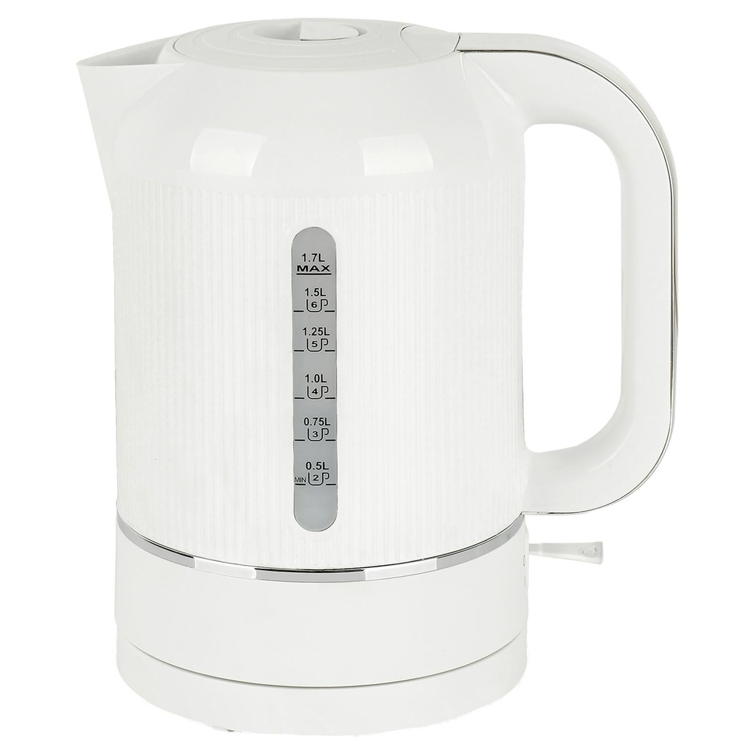 Cookworks white electric kettle 1.7L - British product