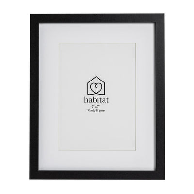 Habitat Schwarzer Passepartout-Fotorahmen 13x18 cm