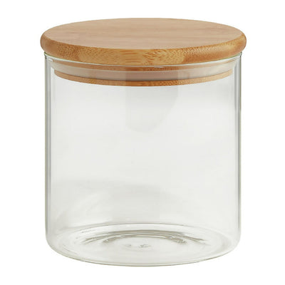 Contenant de Rangement Rond Habitat Verre avec Couvercle Bambou 660ml Sainsburys - Acheter en ligne sur McGrocer