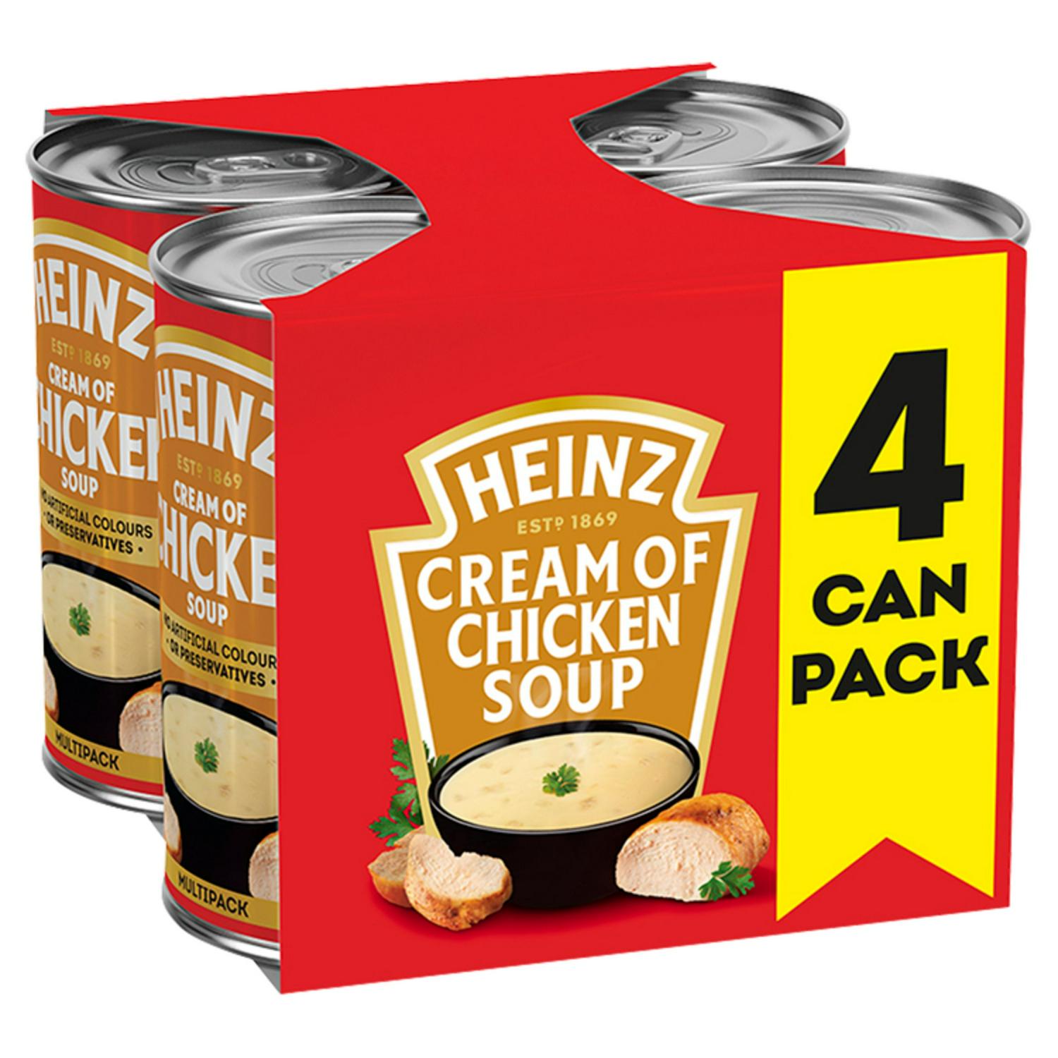 Heinz Classic cream of chicken soup multipack 4x400g, UK version