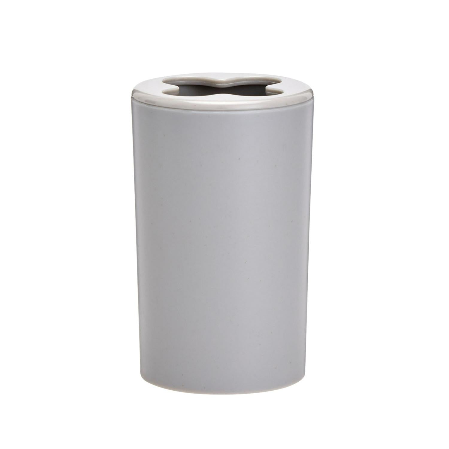 Sainsbury's toothbrush holder grey 7.3 x 7.3 x 11.7cm (British brand)