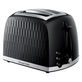 Russell Hobbs Honeycomb 2 Slice Black Plastic Toaster 26061