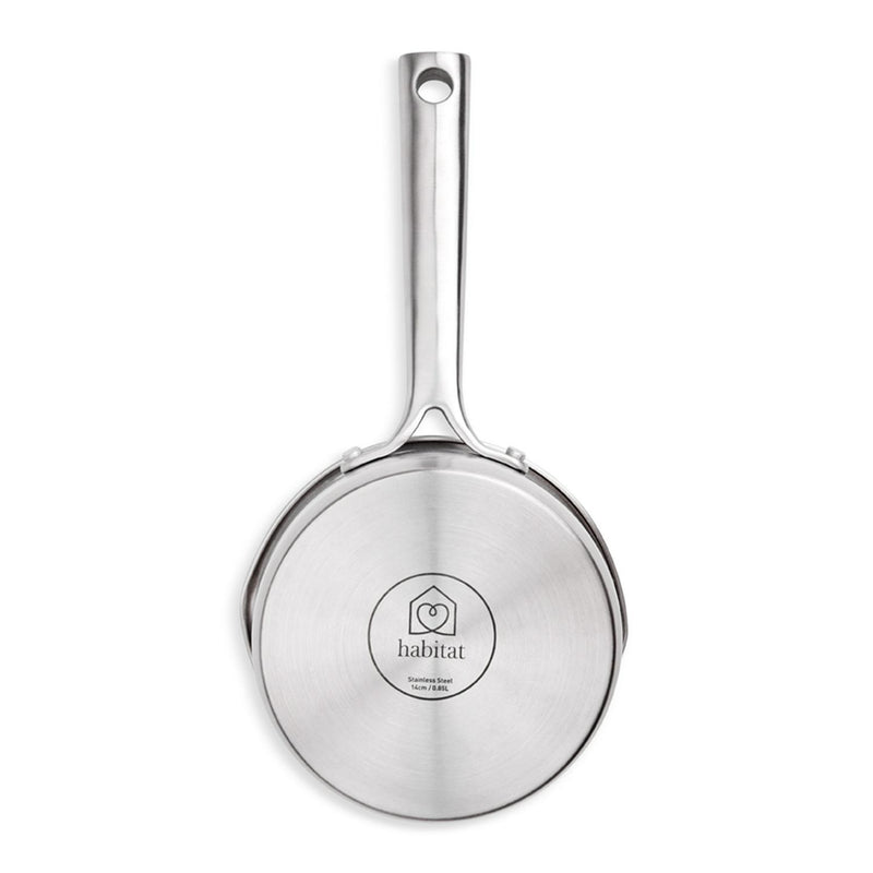 Habitat stainless steel milk pan 14cm, UK version