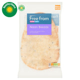 Sainsbury's milk and gluten free naan breads with nigella seeds 180g (British brand)