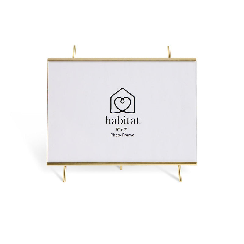 Habitat gold easel photo frame 5x7, UK version