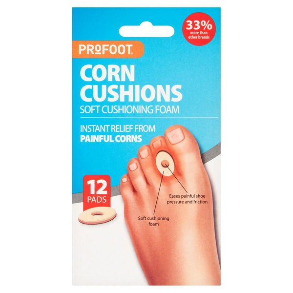 Adhesive Foam Corn Cushions 12 Pads