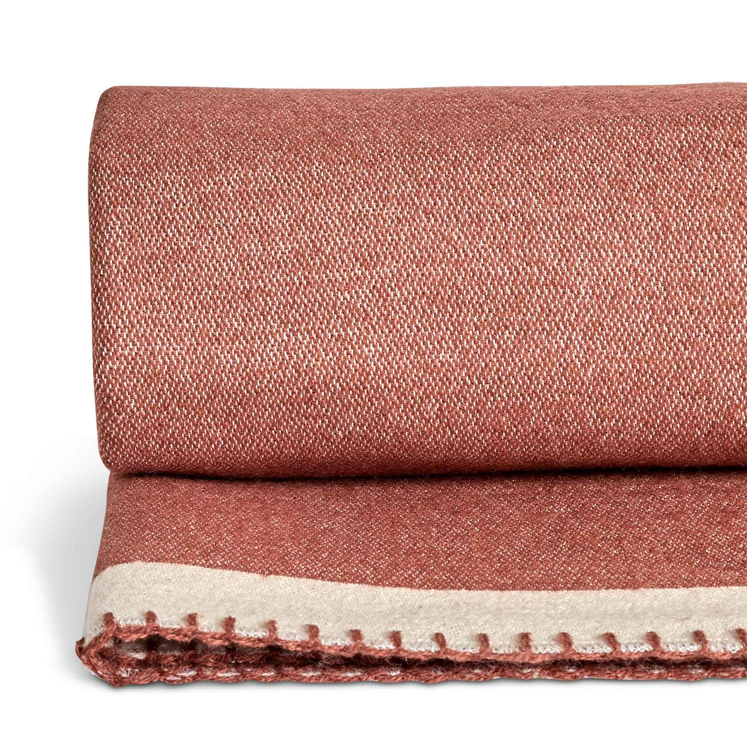 Habitat autumn stitch throw berry cream 150cm , UK version