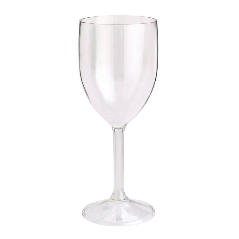 Reusable Clear Plastic Wine Glass with 300ml Capacity