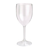Reusable Clear Plastic Wine Glass with 300ml Capacity