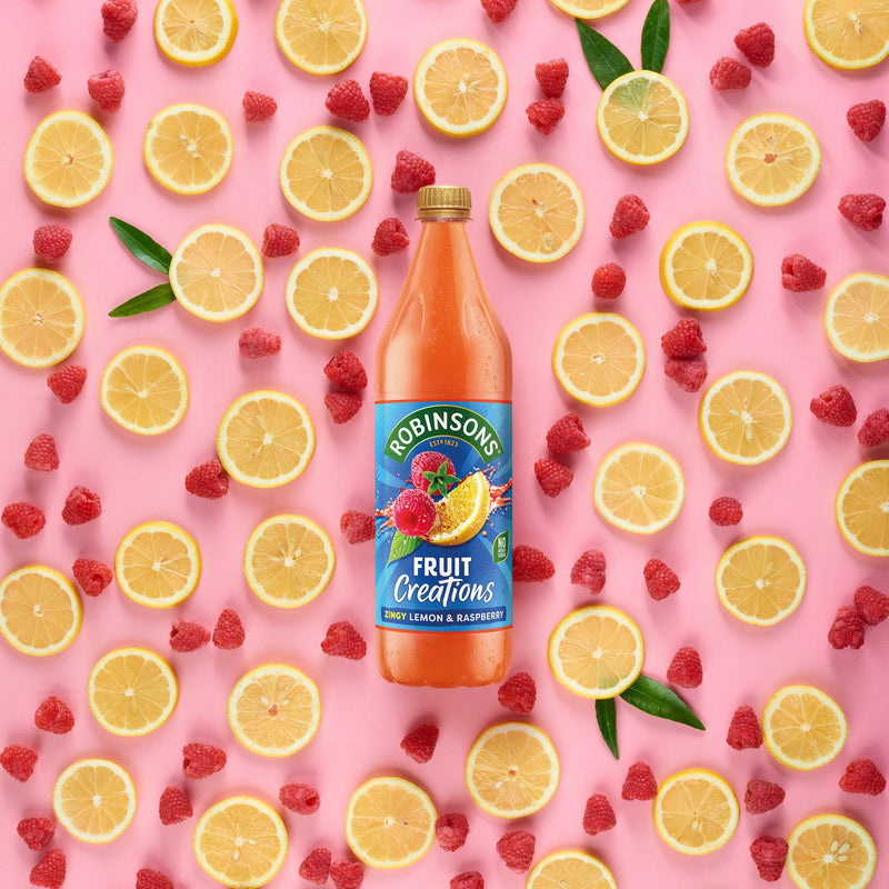 Robinsons lemon raspberry squash 1L, imported from the UK