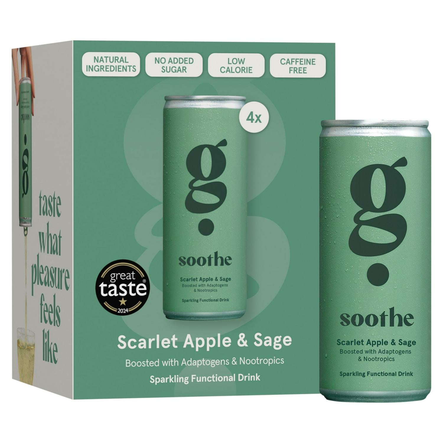 G Spot Soothe Apple Sage Functional Drink 4 x 250ml, UK version