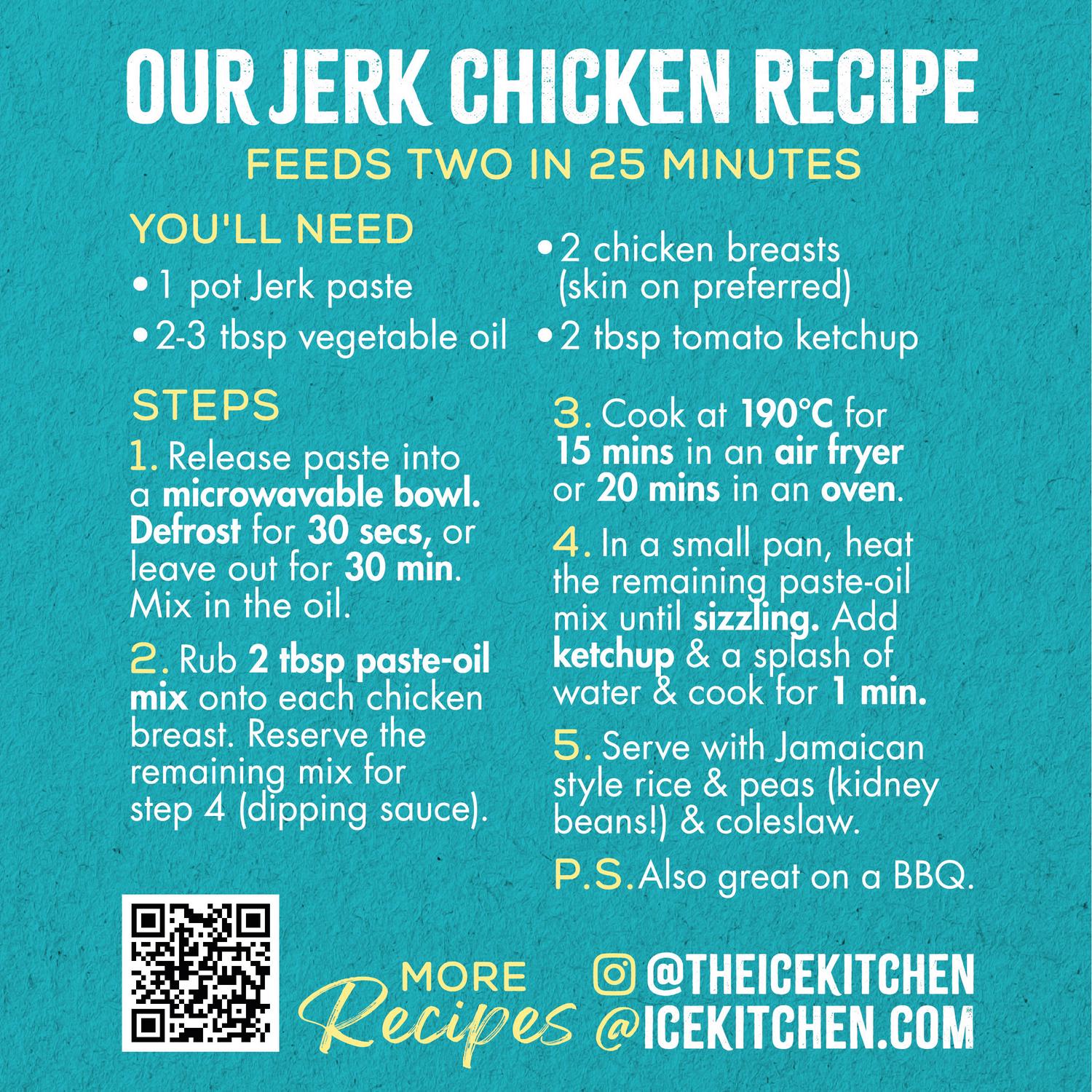 Ice Kitchen Jamaican Jerk Paste 2 x 80g, UK version