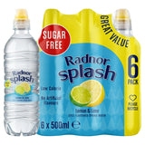 Radnor Splash lemon lime still flavoured water 6x500ml, imported from the UK
