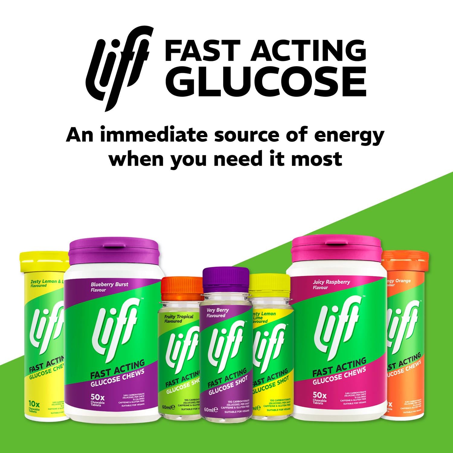Lift very berry glucose juice supplement 60ml, UK version