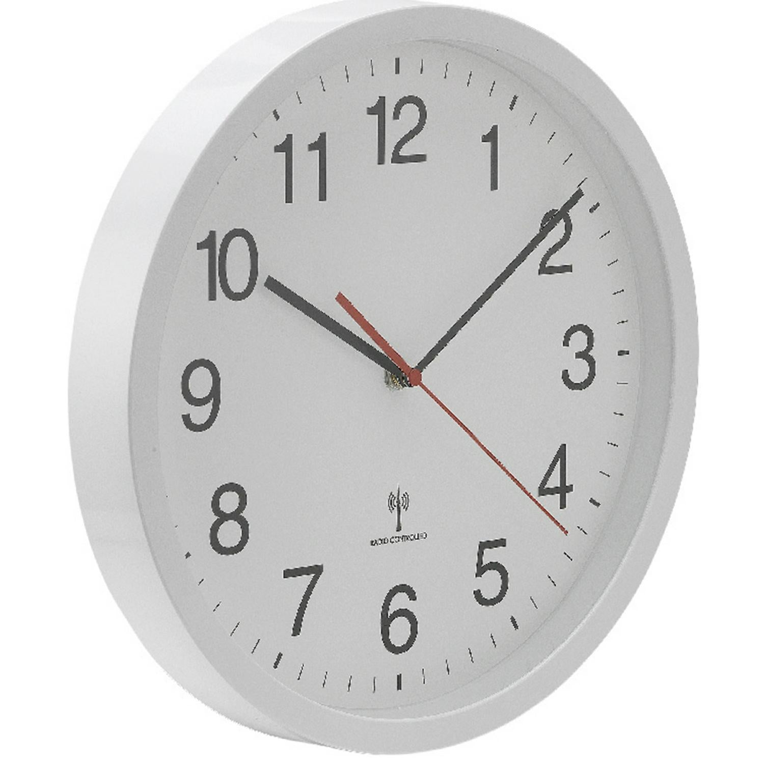 Habitat Radio Controlled Wall Clock White 30cm, UK version