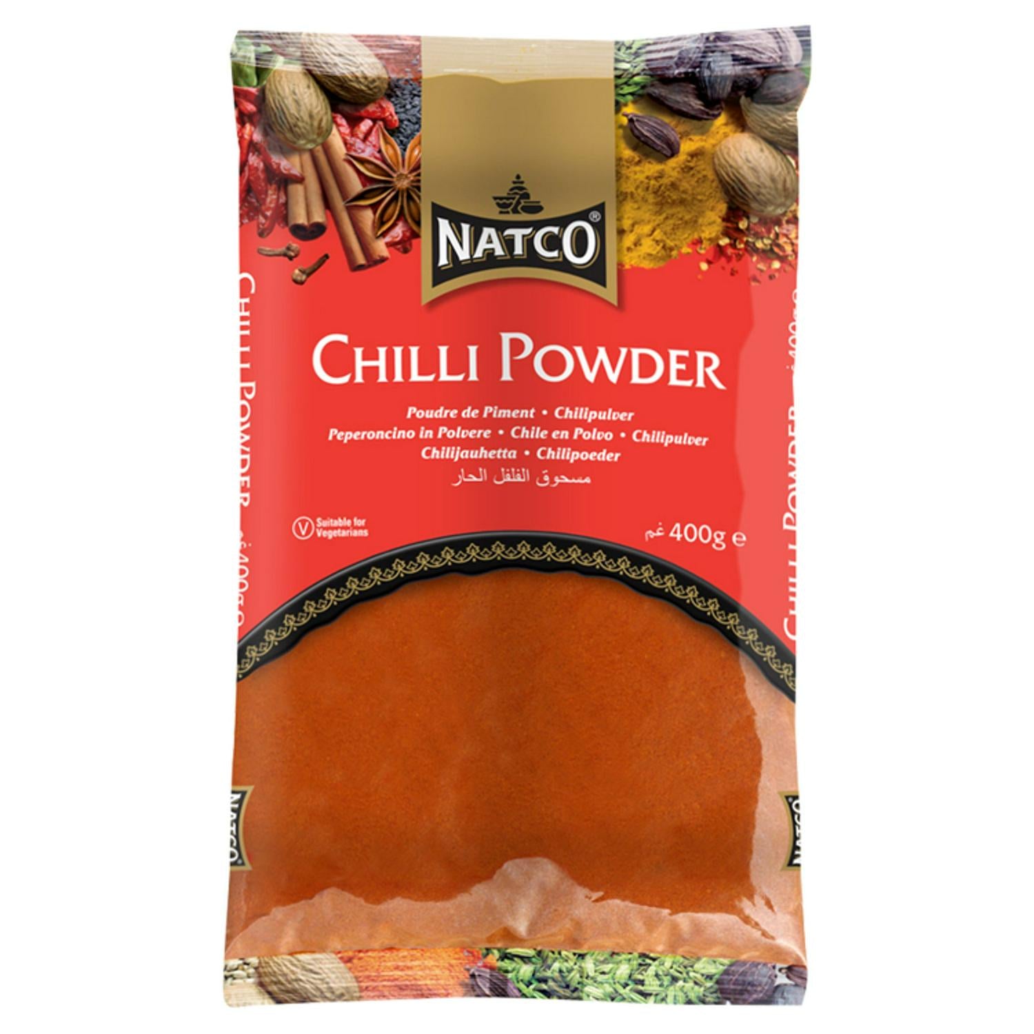 Natco ground chilli powder 400g, imported from the UK