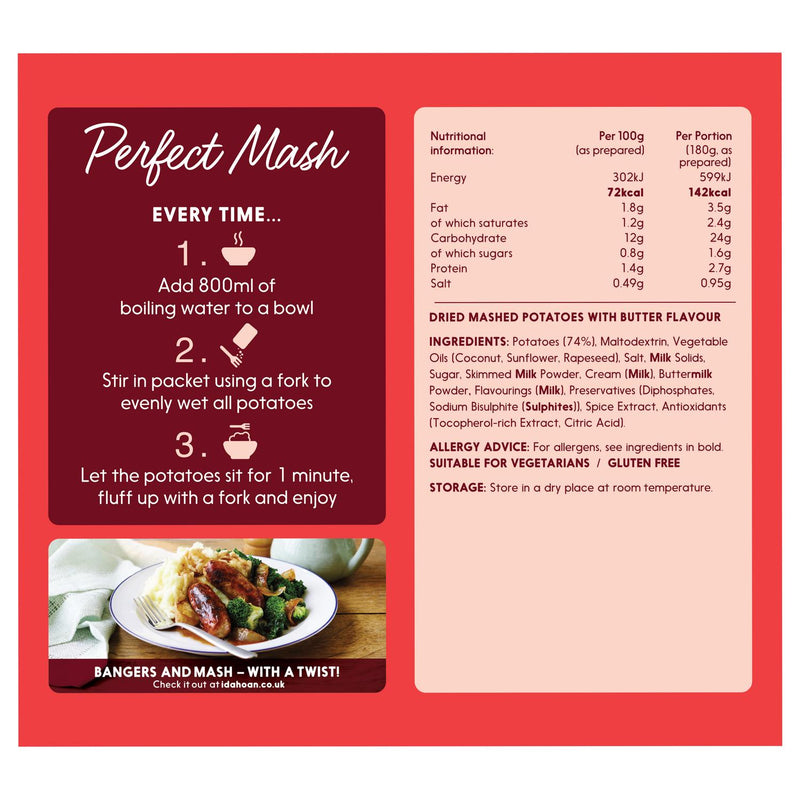 Idahoan Perfect Mash Buttery 183g, UK version