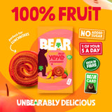 Bear Giant fruit yoyos Strawberry & Mango multipack, imported from the UK