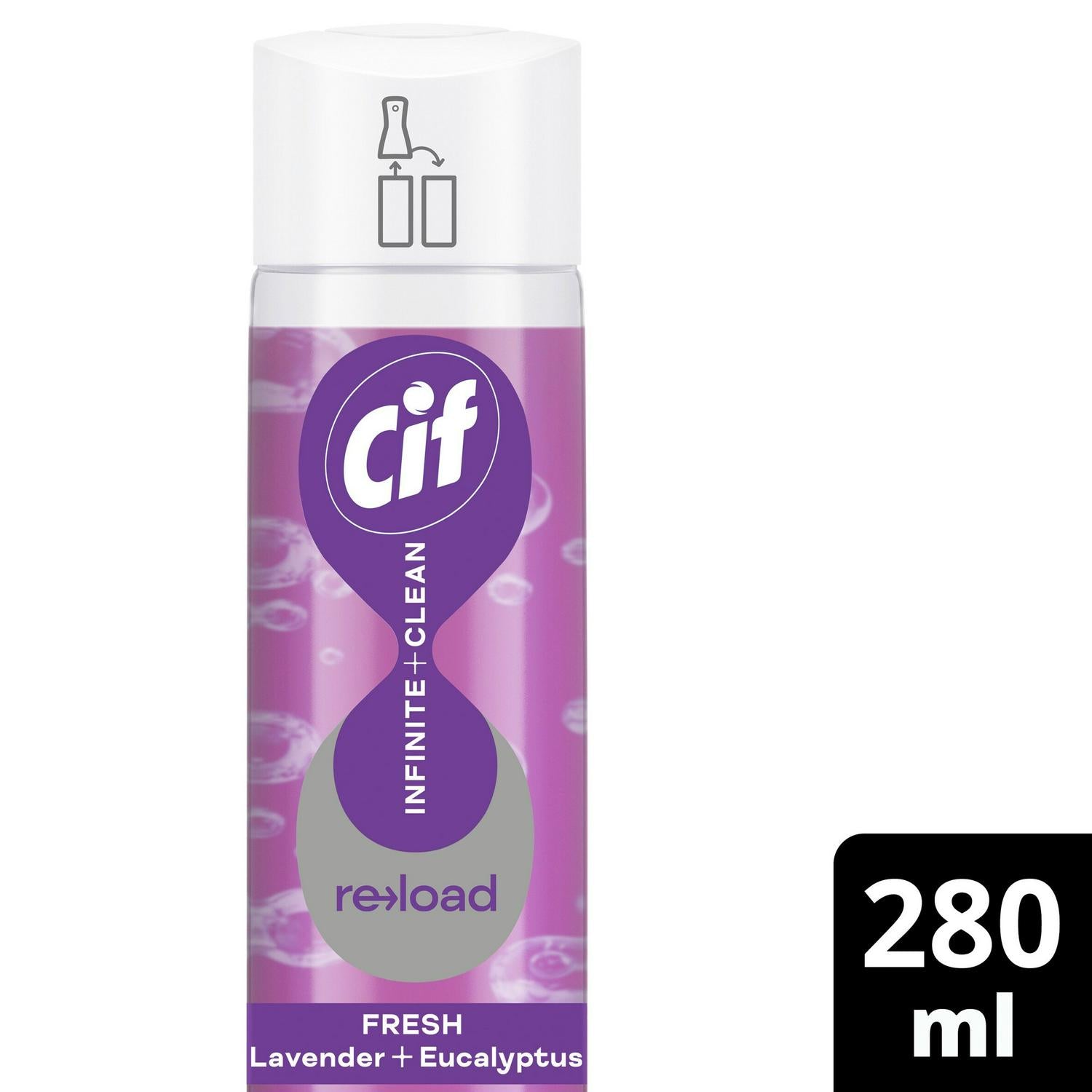 Cif all-in-one cleaner reload Lavender & Eucalyptus 280ml - British product
