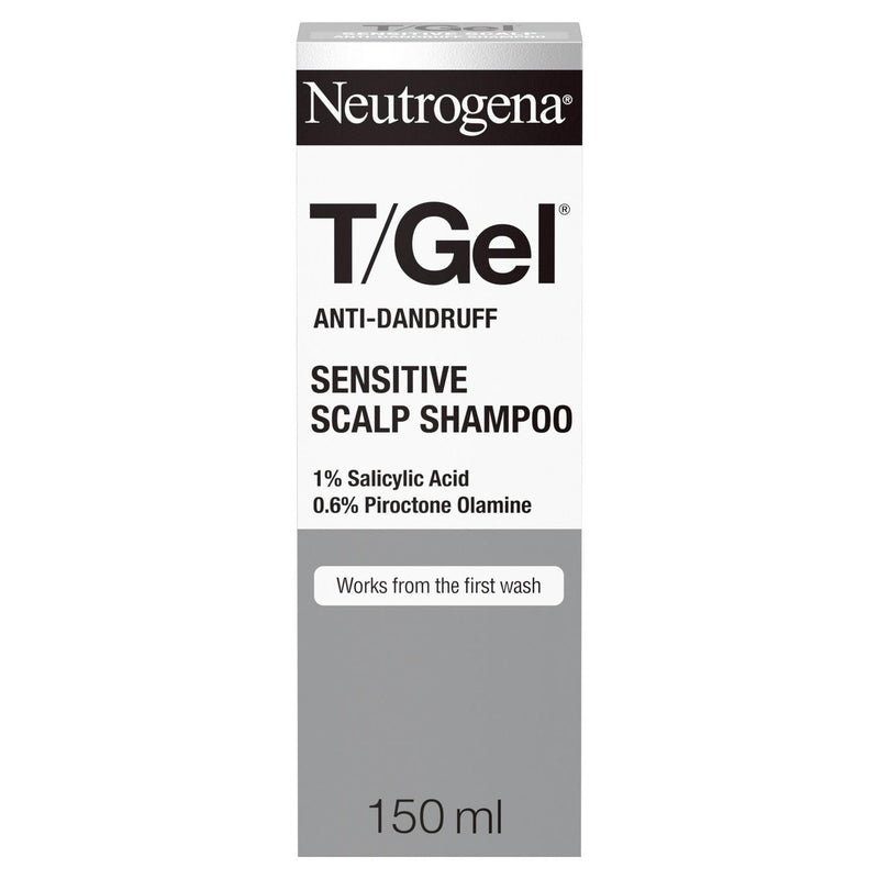Neutrogena T/Gel anti-dandruff shampoo sensitive scalp 150ml, imported from the UK