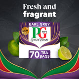 Earl Grey Flavoured Black Tea Bags with Bergamot, 70 Bags 175g