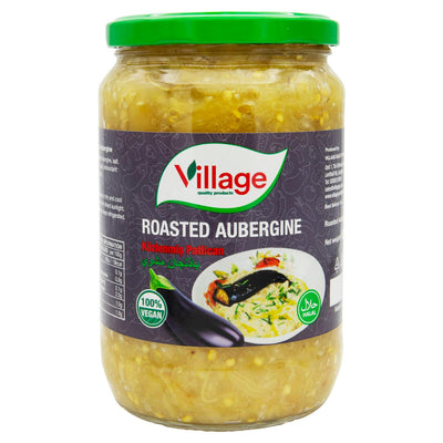 Village Roasted Aubergine Jar Pantry Pot 680g